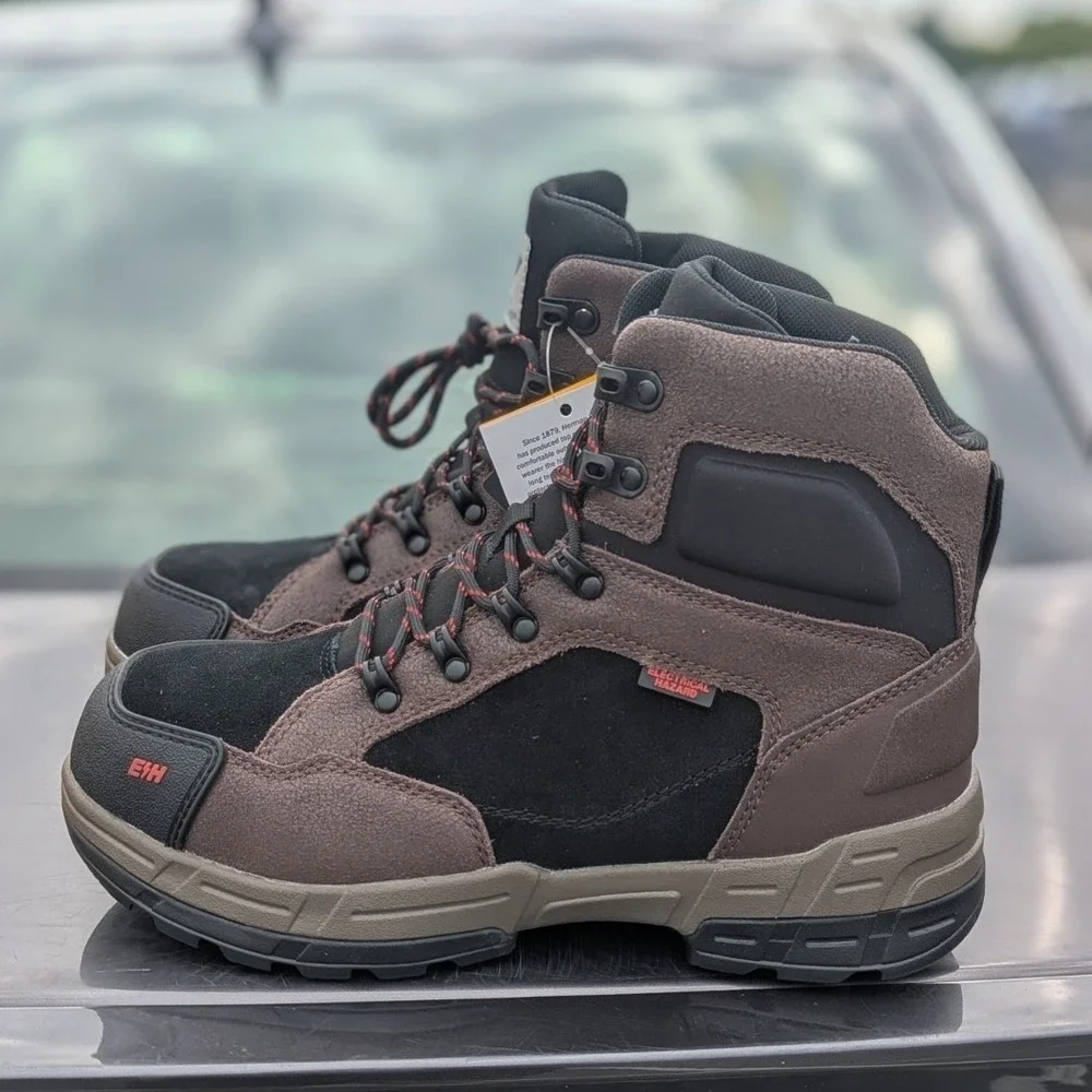 Steel Toe Work Boots Mens 10.5 Electrical Hazard Slip Resistant Herman Survivors